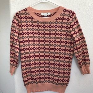 geo print sweater